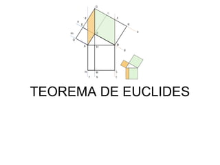 TEOREMA DE EUCLIDES
 