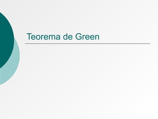 Teorema de Green
 