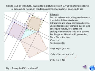 Teorema del coseno por Carlos Fernández | PPT