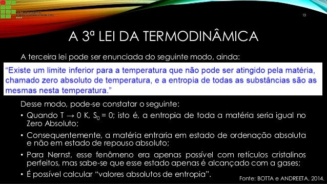 Leis da termodinamica quimica