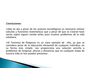Teorema De Pitagoras Ejemplos