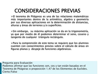 Teorema De Pitagoras Ejemplos