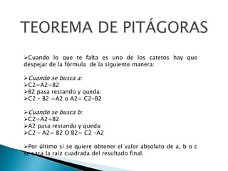 Teorema De Pitagoras Ejemplos