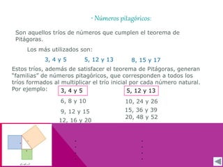Teorema de pitágoras 7mo básico | PPTX