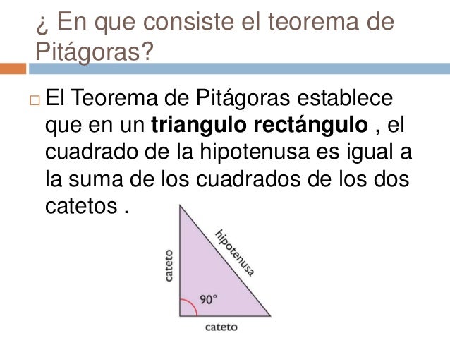 Teorema De Pitágoras