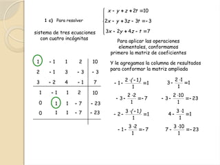 Teorema de Rouché Frobenius algebra lineal | PPTX