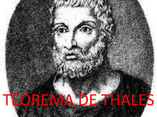 TEOREMA DE THALES
 