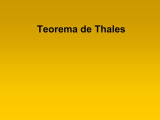 Teorema de Thales

 