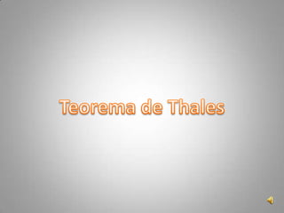 Teorema de Thales 