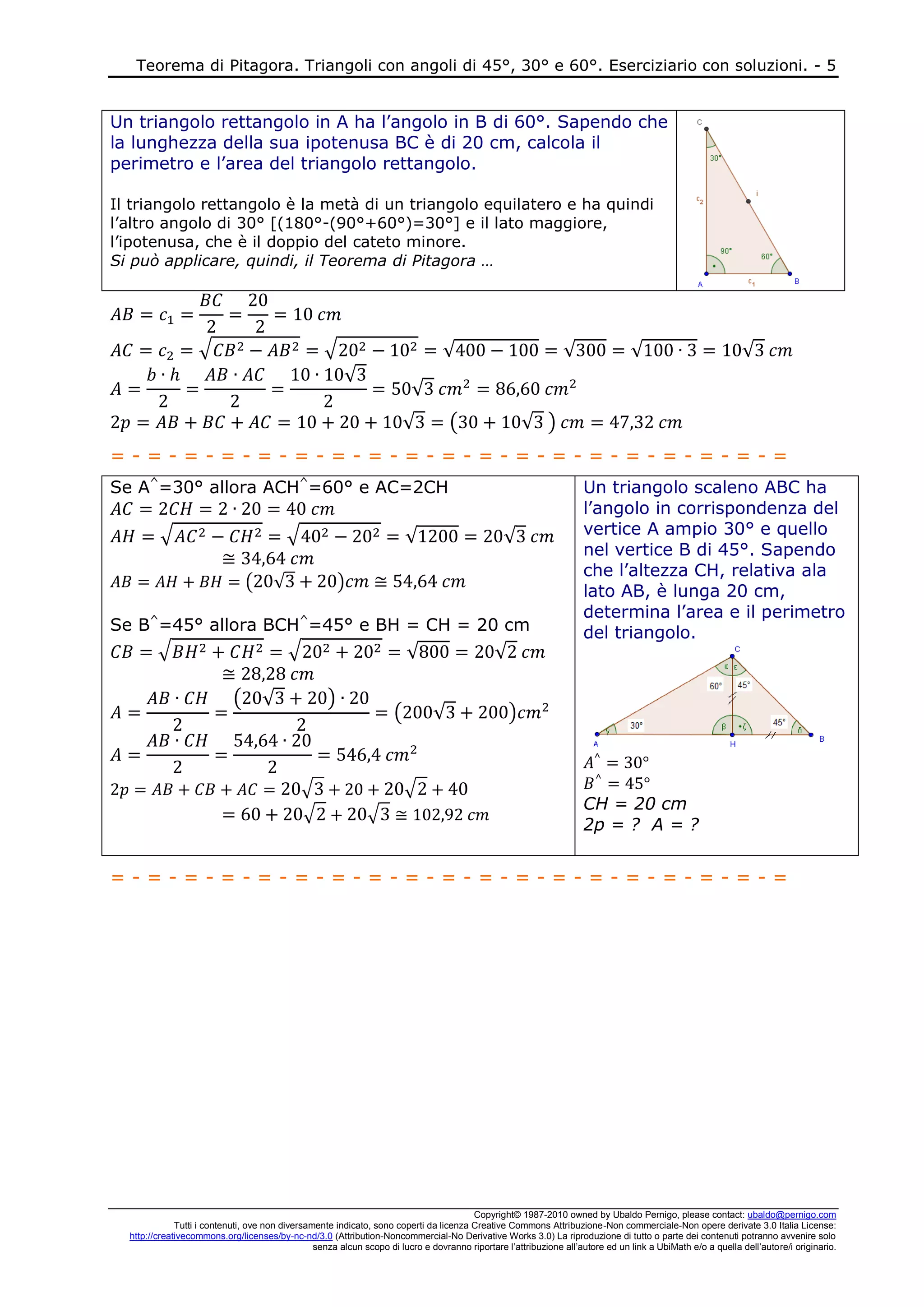 Teorema Pitagora Triangoliangoli453060 mathubi PDF Geography Science