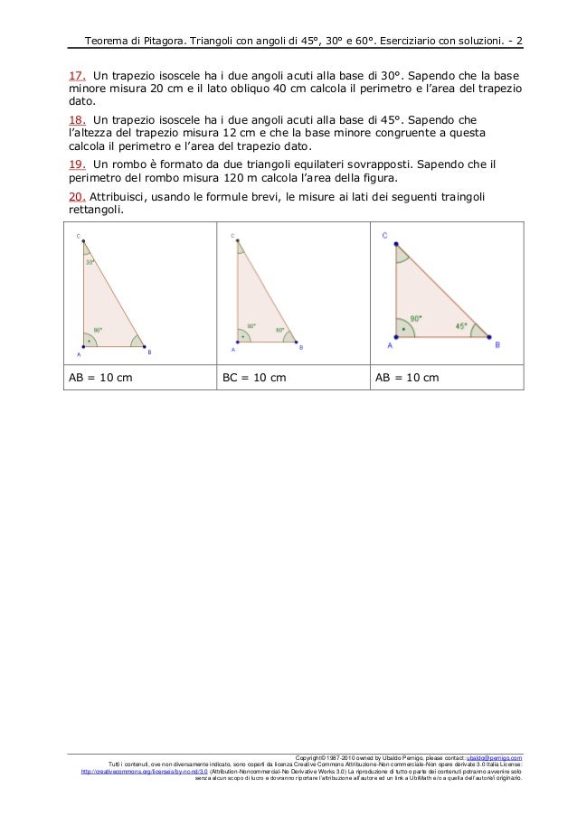 Triangolo Con Angoli Di 30 E 45 Gradi