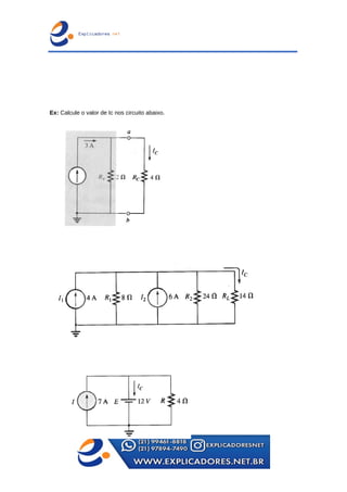 Ex: Calcule o valor de Ic nos circuito abaixo.
 