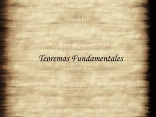 Teoremas Fundamentales 