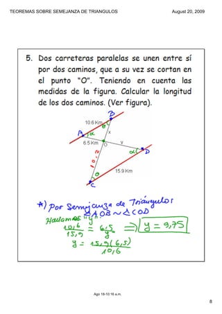 Teoremas Triangulos