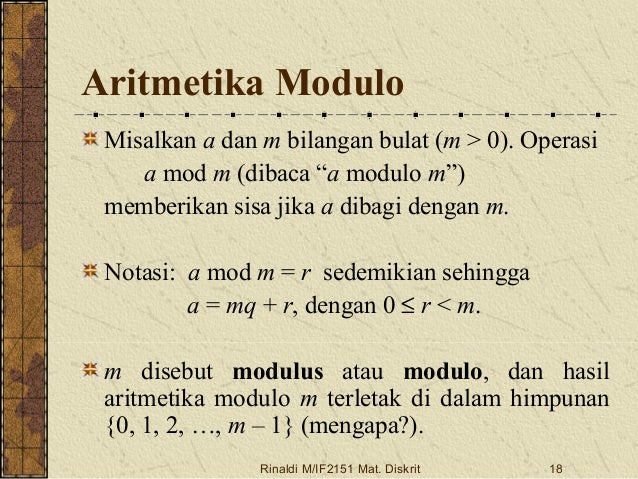 A Modulo M - Modulo