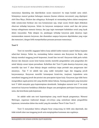 Teori teori motivasi | DOCX