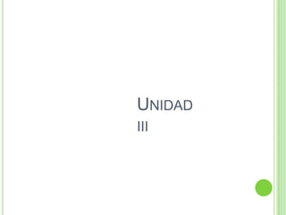 Unidad iii