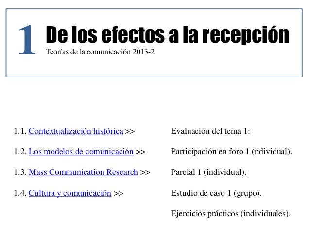 Teoría / Recepción