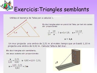 Exercicis:Triangles semblants
 