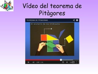 Vídeo del teorema de
Pitàgores
 