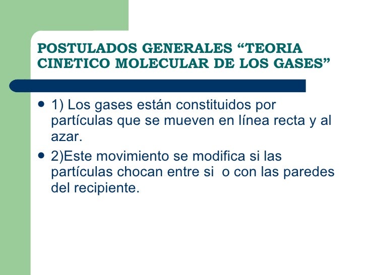 TEORIA MOLECULAR