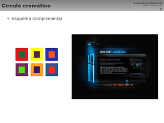 Círculo cromático Esquema Complementar 