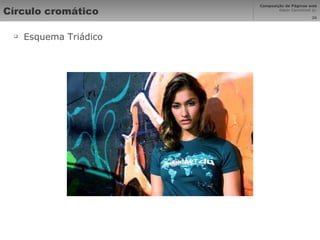 Círculo cromático Esquema Triádico 