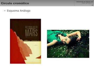 Círculo cromático Esquema Análogo 