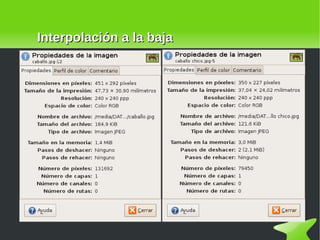 Interpolación a la baja 