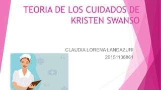 TEORIA DE LOS CUIDADOS DE
KRISTEN SWANSO
CLAUDIA LORENA LANDAZURI
20151138861
 