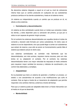 Teoria General De Sistemas