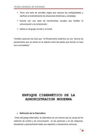 Teoria General De Sistemas