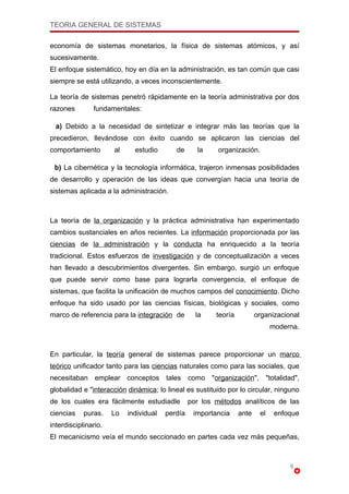 Teoria General De Sistemas