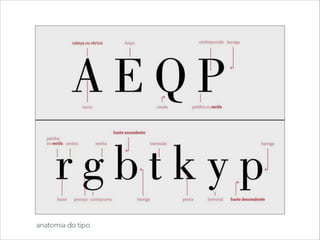anatomia do tipo

 