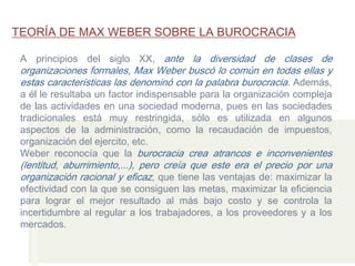 Teoria burocratica | PPTX