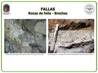 Brecha De Falla Roca Teoria clase 5_geologia | PPTX