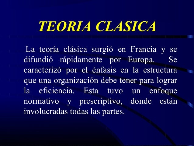 Teoria clasica de fayol
