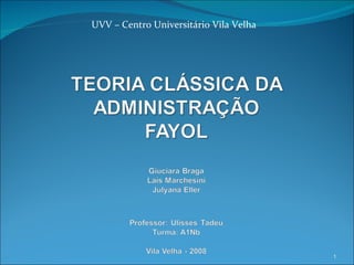 UVV – Centro Universitário Vila Velha 