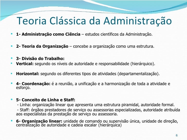 Teoria Clássica de Fayol