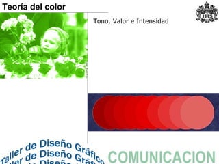Tono, Valor e Intensidad
Teoría del color
 