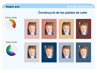 Cirurgia Multimèdia Segon pas Construcció de les paletes de color Colors càlids Colors freds 