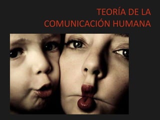 TEORÍA DE LA COMUNICACIÓN HUMANA 