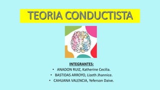INTEGRANTES:
• ANADON RUIZ, Katherine Cecilia.
• BASTIDAS ARROYO, Lizeth Jhannice.
• CAHUANA VALENCIA, Yeferson Daive.
 