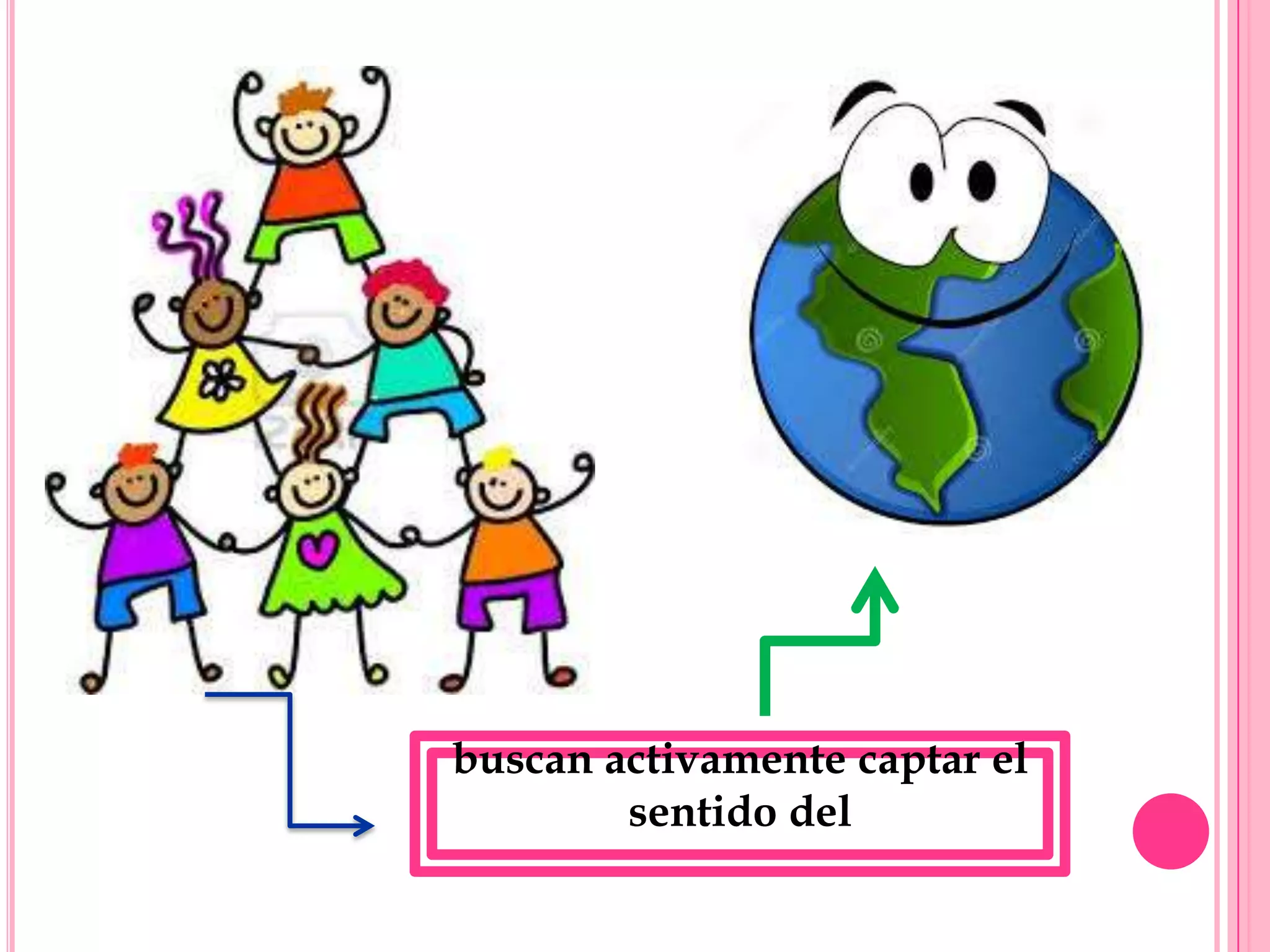 buscan activamente captar el
sentido del

 