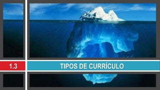 1.3 TIPOS DE CURRÍCULO
 