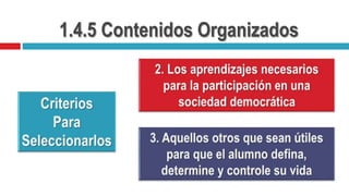 1.4.5 Contenidos Organizados
 