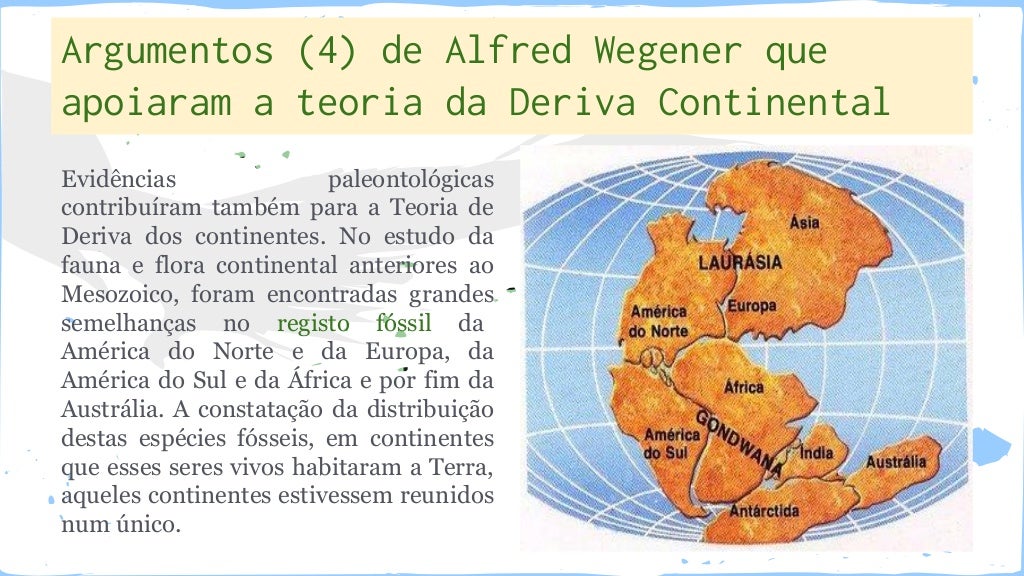 Teoria da deriva continental Apresentaçao