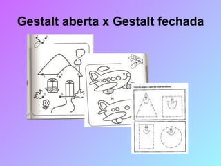 Gestalt aberta x Gestalt fechada 