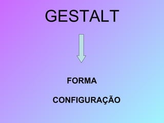 GESTALT FORMA CONFIGURAÇÃO 