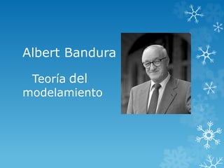 Albert Bandura
Teoría del
modelamiento
 